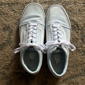 Vans- Baby blue Old Skool lace up sneakers. Size 8.5 women’s.